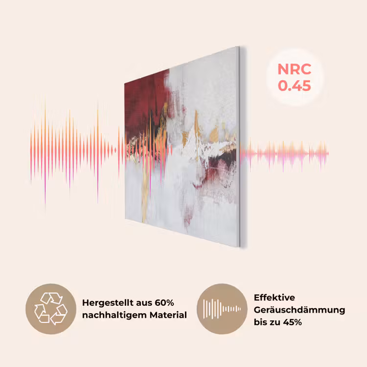 Rood - Marmer - Abstract - Goud - Modern PET vilt klein -USP_DE