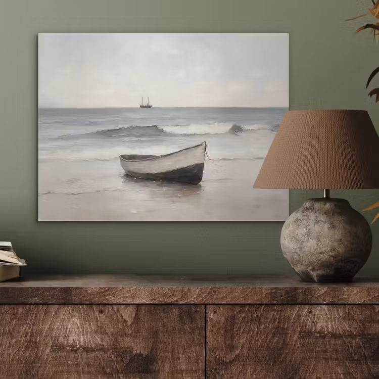 Roeiboot - Zee - Horizon PET vilt klein -sfeer2
