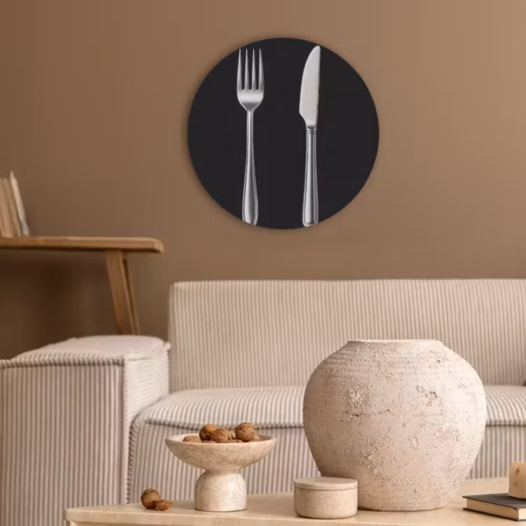 Bestek - Klassiek - Elegant Akoestische PET Vilt - Rond klein -sfeer1