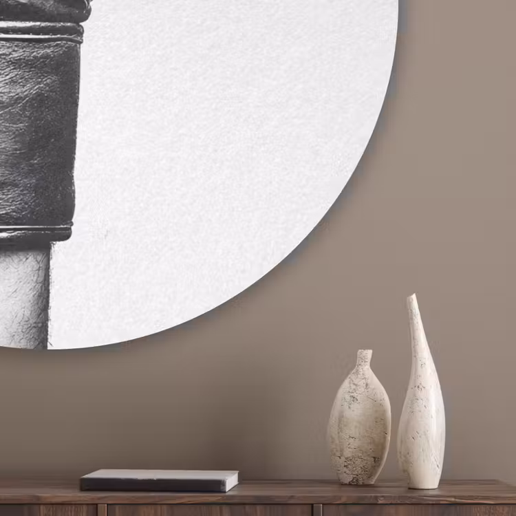 Bokshandschoen - Zwart - Hand Akoestische PET Vilt - Rond klein -sfeer5_closeup