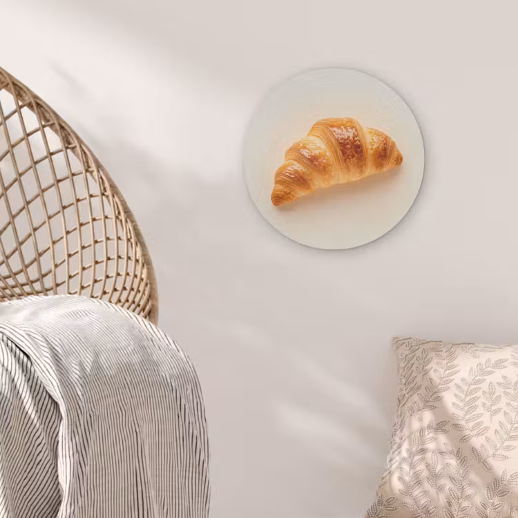 Croissant - Brood - Beige Akoestische PET Vilt - Rond klein -sfeer4