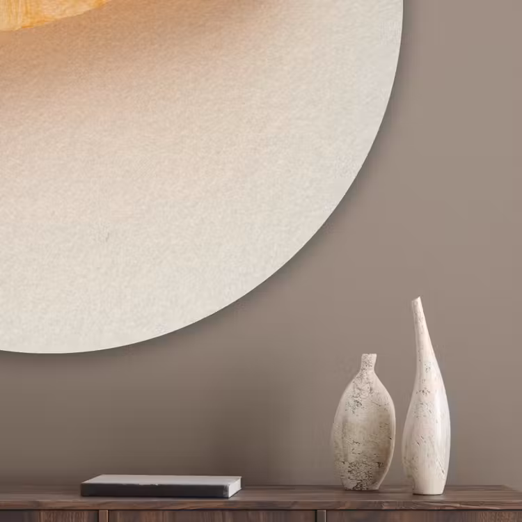 Croissant - Brood - Beige Akoestische PET Vilt - Rond klein -sfeer5_closeup