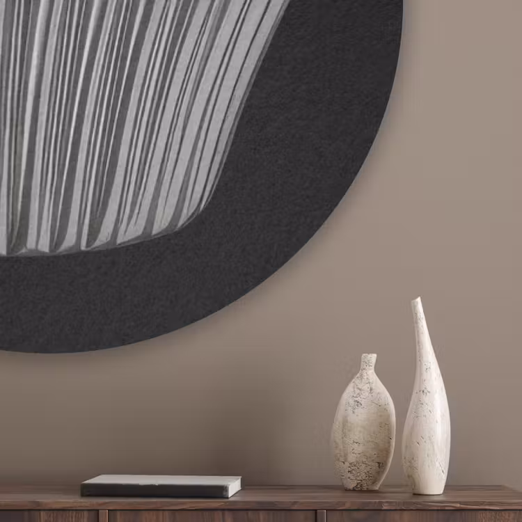 Cupcake - Luxueus - Zilver Akoestische PET Vilt - Rond klein -sfeer5_closeup