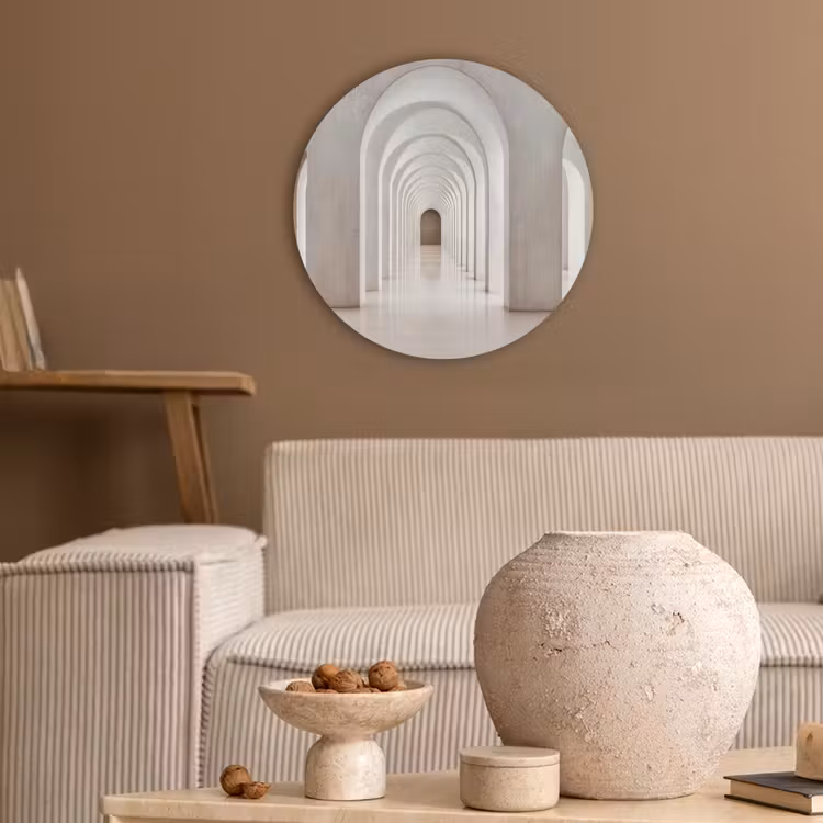 Hal - Bogen - Symmetrisch - Modern Akoestische PET Vilt - Rond klein -sfeer1