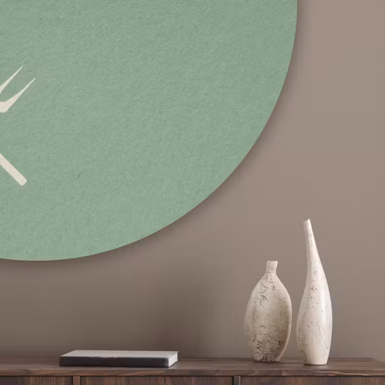 Grill - Groen - Zomer - Quote Akoestische PET Vilt - Rond klein -sfeer5_closeup