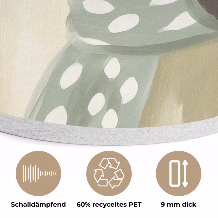 Hond - Zonnebril - Sjaal Akoestische PET Vilt - Rond klein -closeup_DE
