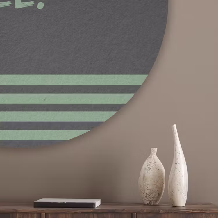 Quote - Groen - Grill - Zomer Akoestische PET Vilt - Rond klein -sfeer5_closeup