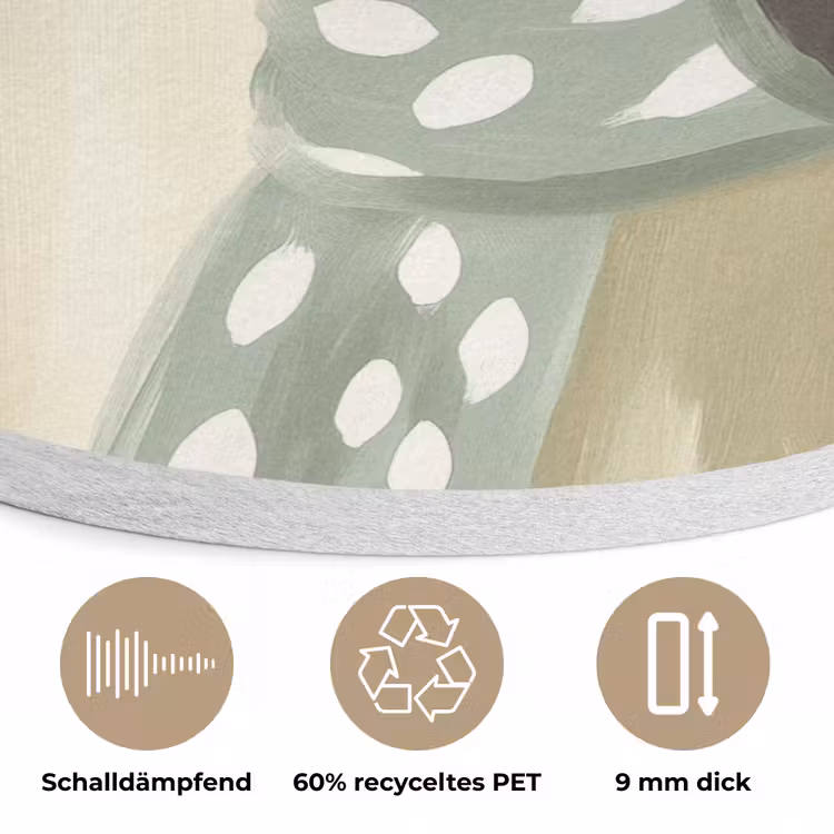 Quote - Hond - Zonnebril Akoestische PET Vilt - Rond klein -closeup_DE