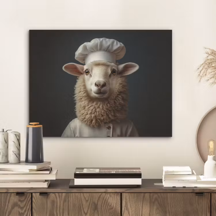 Schaap - Wol - Kok PET vilt klein -sfeer1
