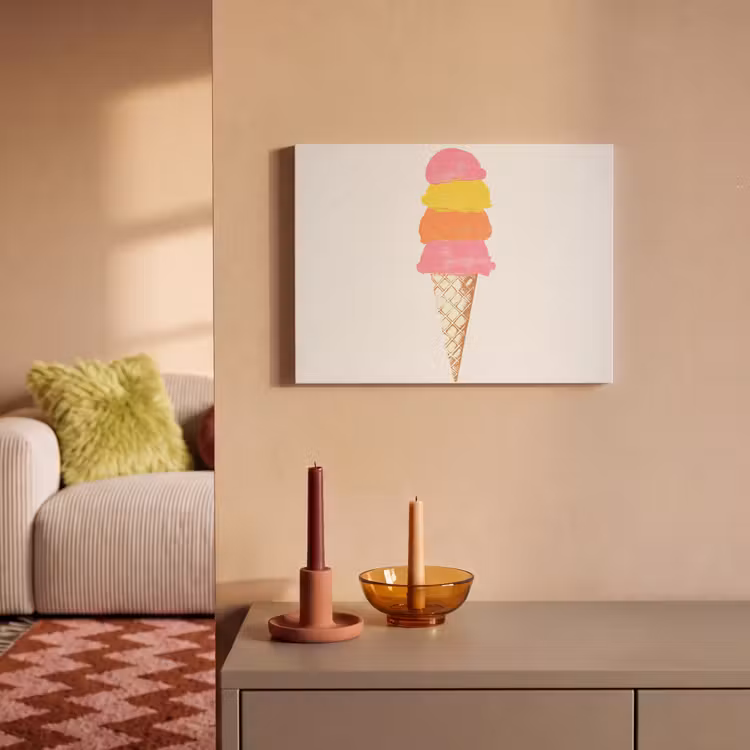 Schepijs - Hoorntje - Illustratie - Minimalistisch PET vilt klein -sfeer1