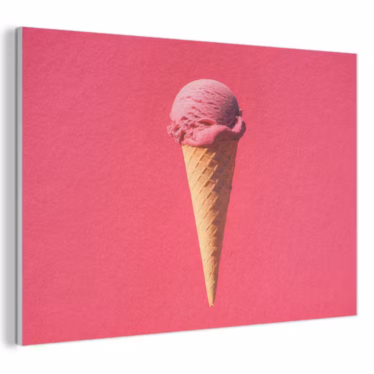 Schepijs - Roze - Hoorntje PET vilt klein -3d