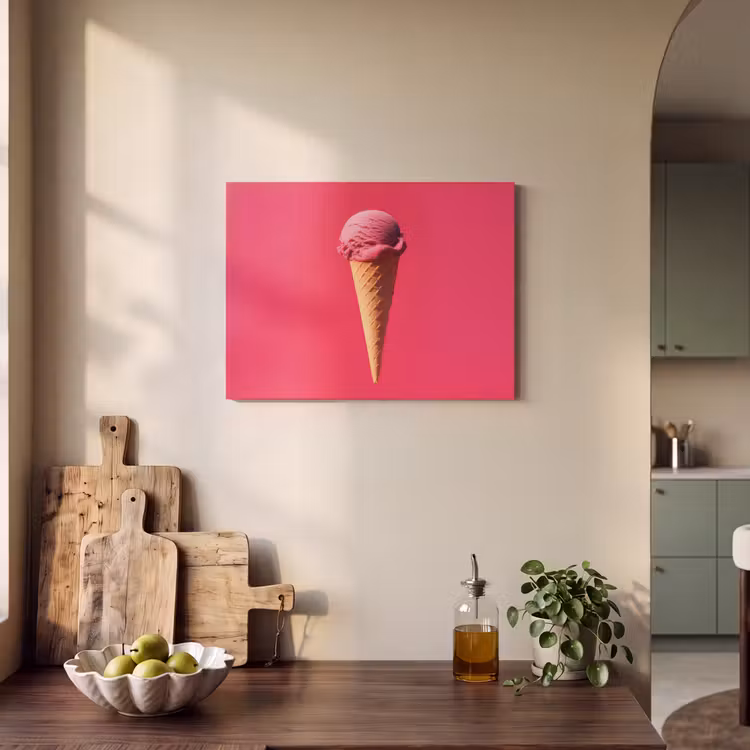 Schepijs - Roze - Hoorntje PET vilt klein -sfeer2