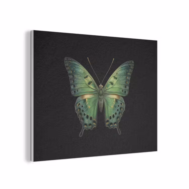 Vlinder - Groen - Diepte PET vilt klein -3d