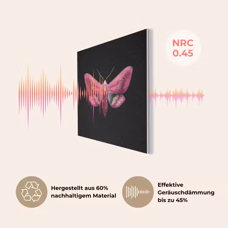 Vlinder - Roze - Nachtvlinder PET vilt klein -USP_DE