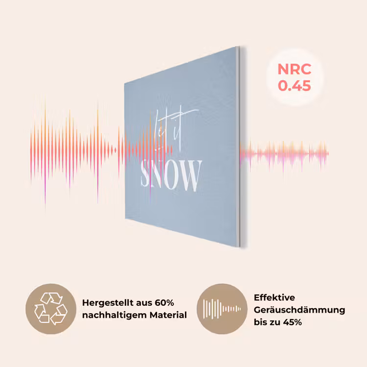 Sneeuw - Winter - Blauw - Let it snow PET vilt klein -USP_DE