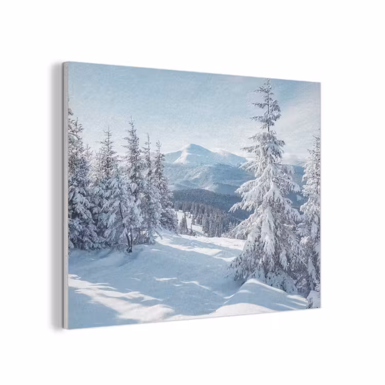 Sneeuw - Winter - Landschap - Bergen PET vilt klein -3d