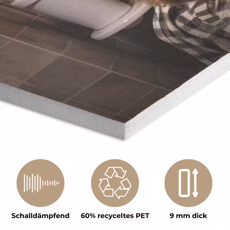 Schotse hooglander - Krant - Toilet PET vilt klein -closeup_DE