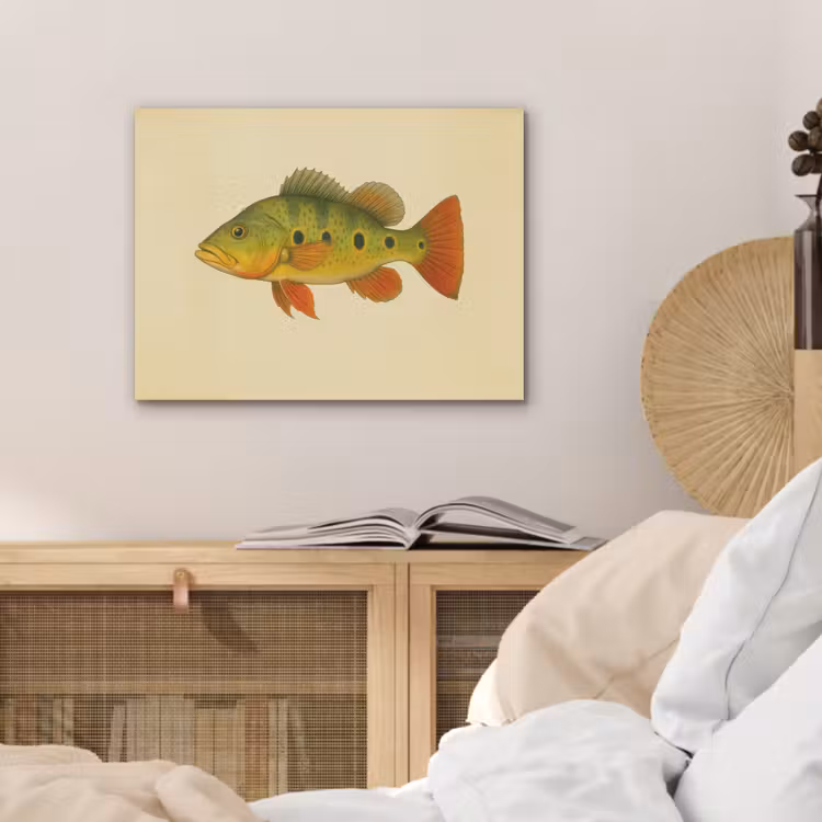 Schubben - Vis - Groen - Illustratie PET vilt klein -sfeer3