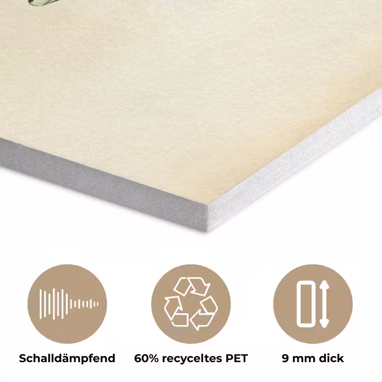 Schubben - Vis - Mint - Minimalistisch PET vilt klein -closeup_DE
