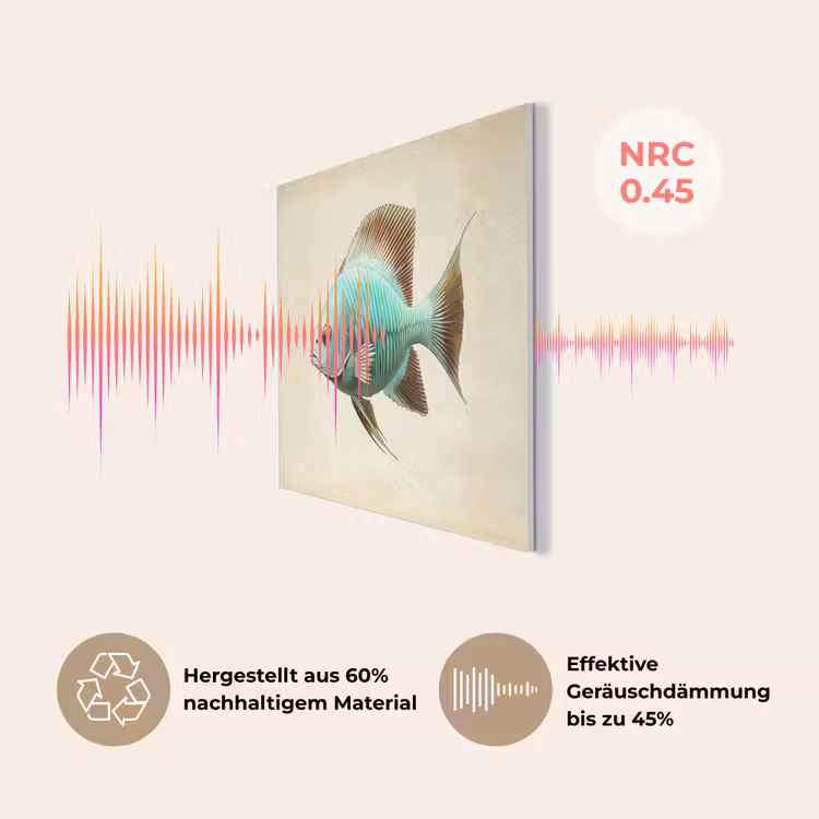 Schubben - Vis - Mint - Minimalistisch PET vilt klein -USP_DE