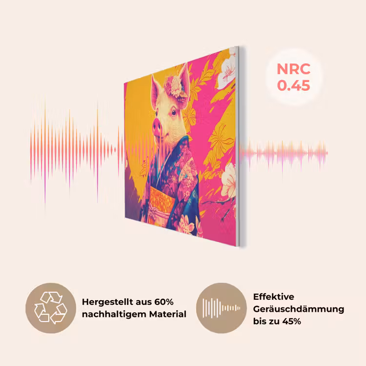 Varken - Bloemkroon - Kimono - Abstract PET vilt klein -USP_DE