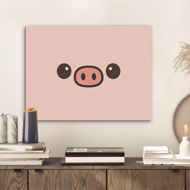 Varken - Roze - Minimalistisch PET vilt klein -sfeer1