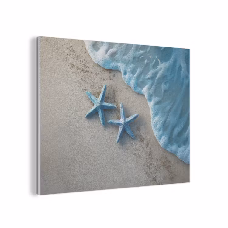 Zeesterren - Zand - Zee - Blauw PET vilt klein -3d
