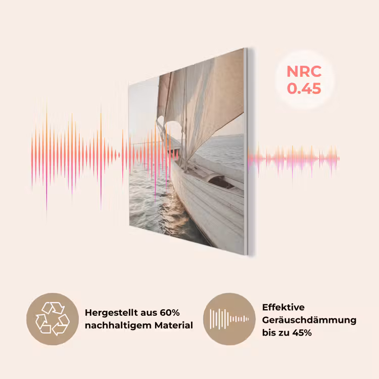 Zeilboot - Zee - Beige - Zon PET vilt klein -USP_DE