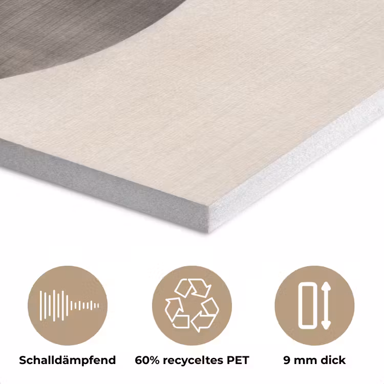 Grillige vormen - Subtiele overgangen - Dynamisch PET vilt klein -closeup_DE