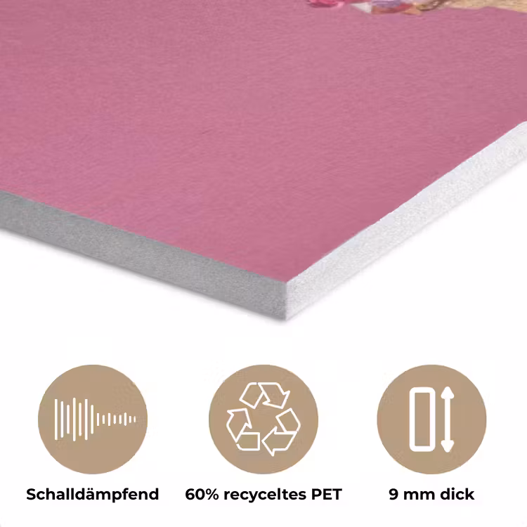 Softijs - Edelstenen - Roze - Hoorntje PET vilt klein -closeup_DE
