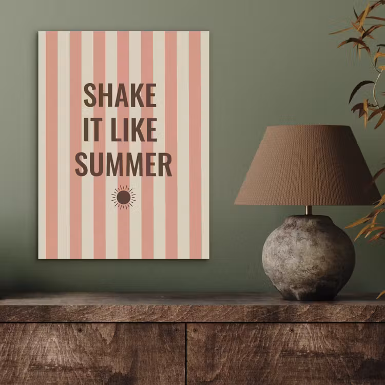 Zomer - Quote - Strepen PET vilt klein -sfeer2