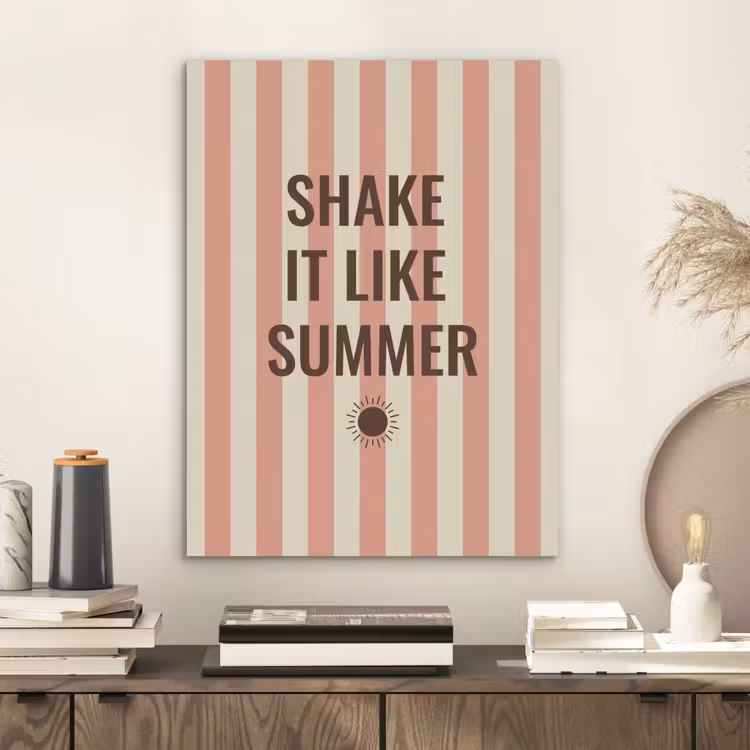 Zomer - Quote - Strepen PET vilt klein -sfeer1