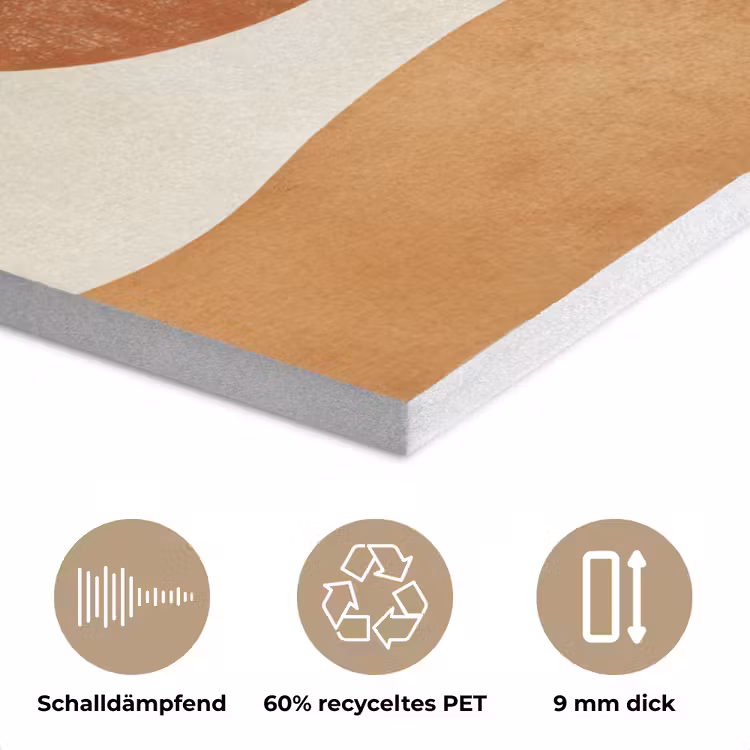 Zon - Abstract - Takken - Oranje PET vilt klein -closeup_DE