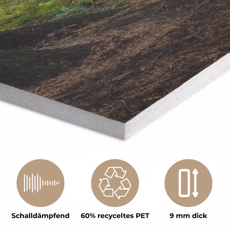 Zon - Takken - Bomen - Bos - Natuur PET vilt klein -closeup_DE