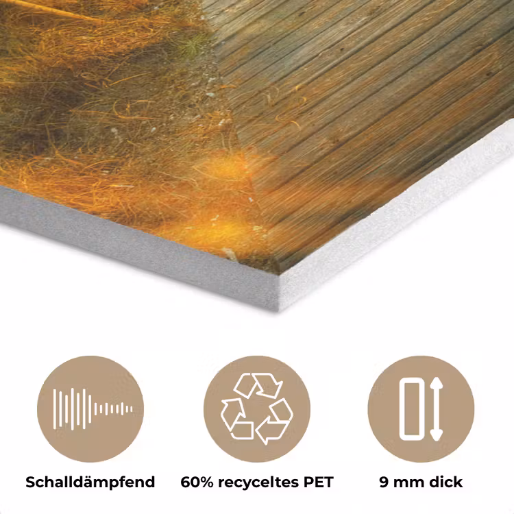 Zon - Strand - Duin - Horizon - Gras - Pad - Oranje PET vilt klein -closeup_DE