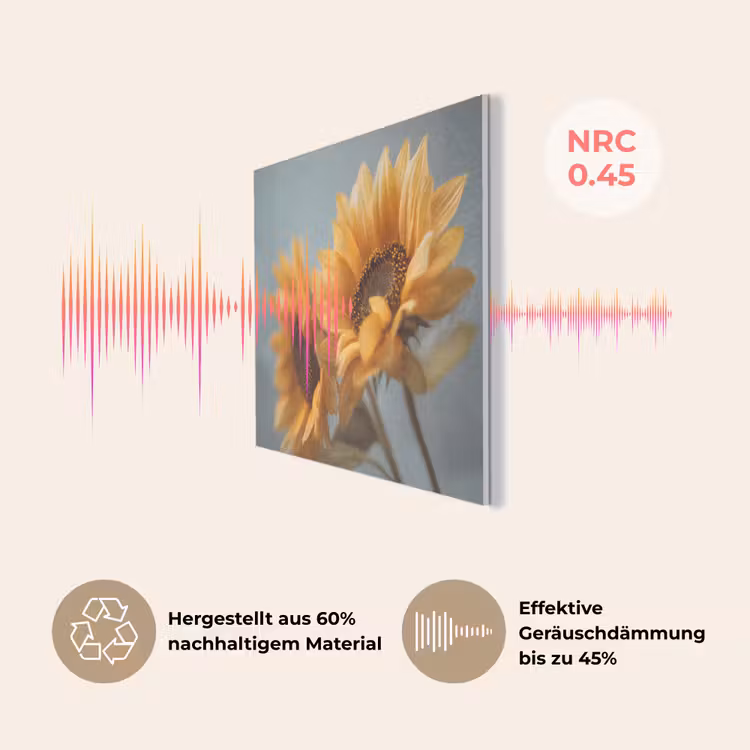 Zonnebloemen - Geel - Wazig PET vilt klein -USP_DE