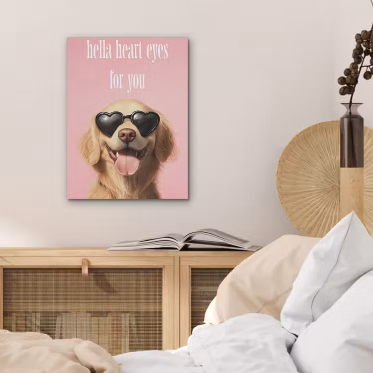 Zonnebril - Hartjes - Hond - Valentijn PET vilt klein -sfeer3