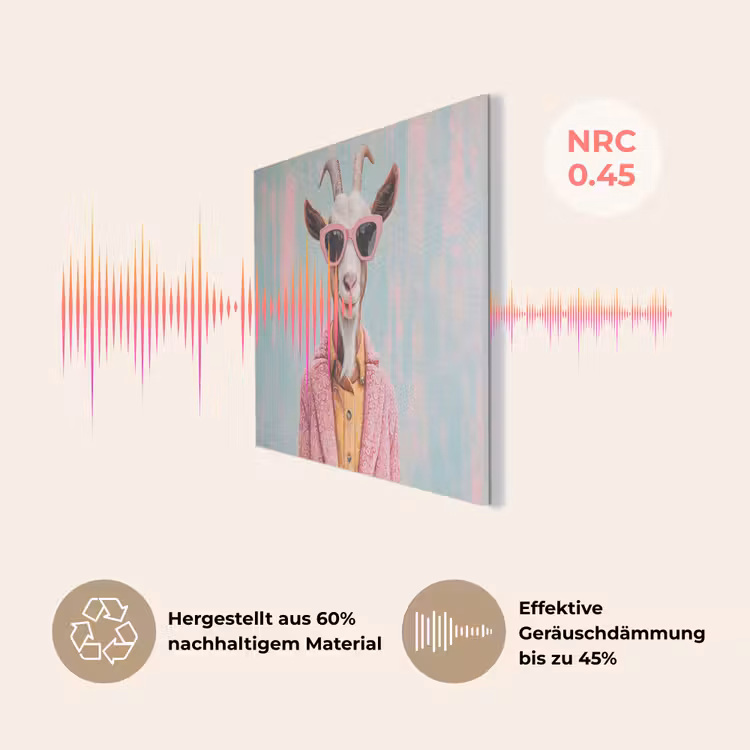 Zonnebril - Roze - Geit - Horen PET vilt klein -USP_DE