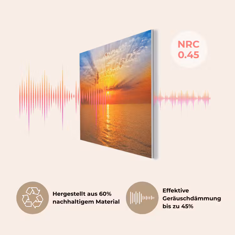 Zonsondergang - Zee - Lucht - Oranje - Horizon - Water PET vilt klein -USP_DE