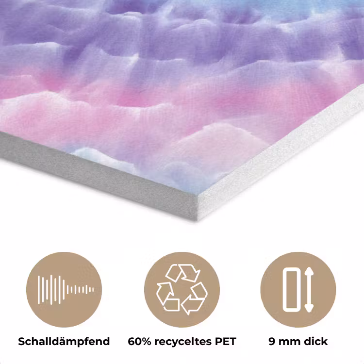 Spiraal - Tie dye - Pasteltinten PET vilt klein -closeup_DE