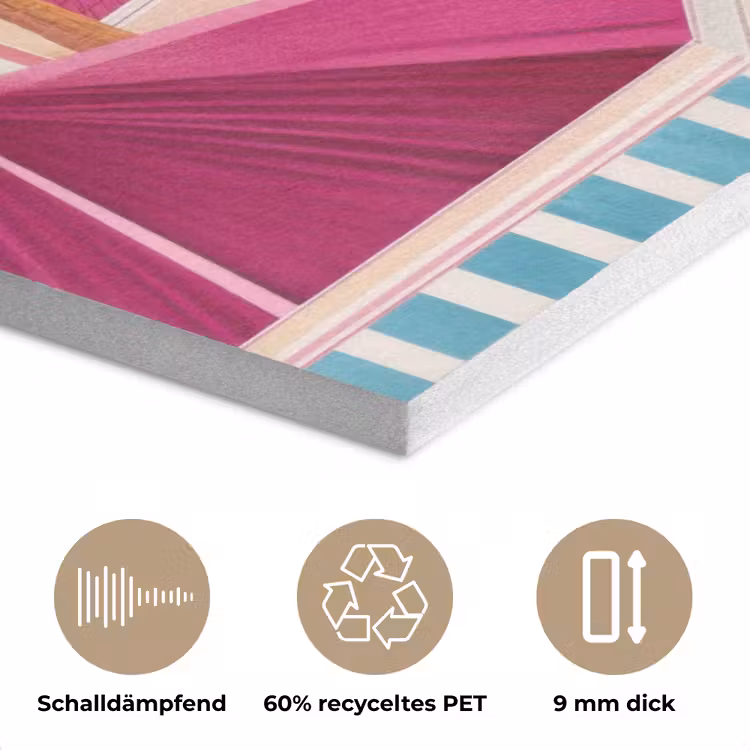 Stad - Roze - Palmbomen PET vilt klein -closeup_DE