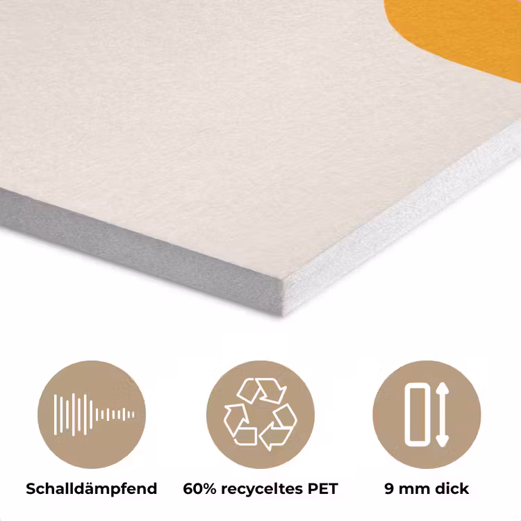 Stapel - Vormen - Geblokt - Oranje PET vilt klein -closeup_DE