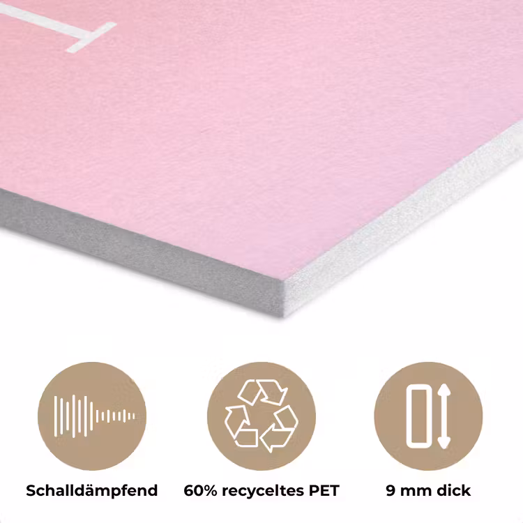 Home - Letters - Groot - Roze PET vilt klein -closeup_DE