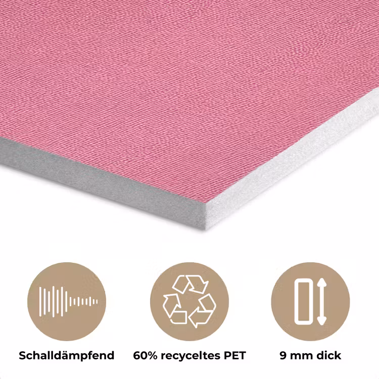 Ster - Luipaard - Print - Roze PET vilt klein -closeup_DE