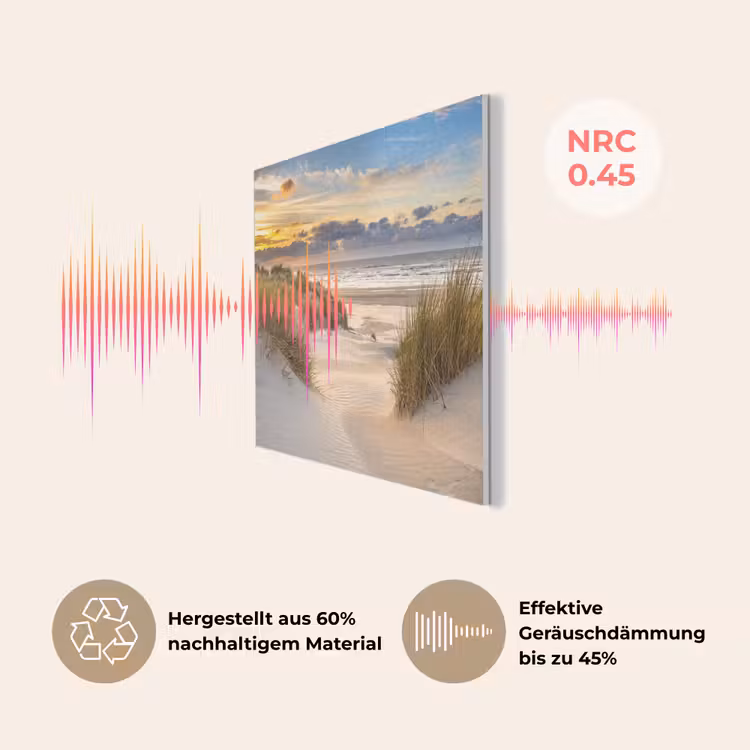 Strand - Duin - Gras - Zonsondergang - Zee PET vilt klein -USP_DE