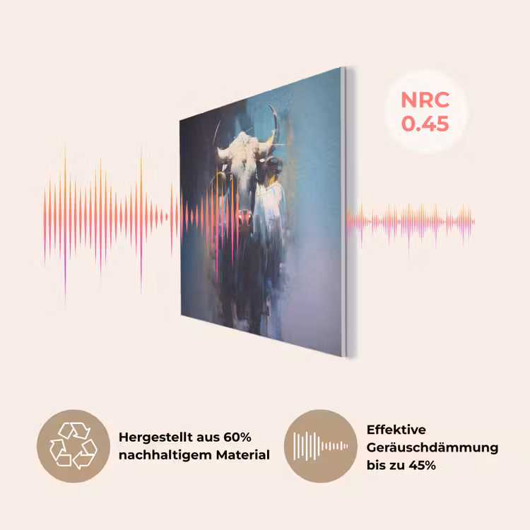 Stier - Zwart - Abstract - Horens PET vilt klein -USP_DE