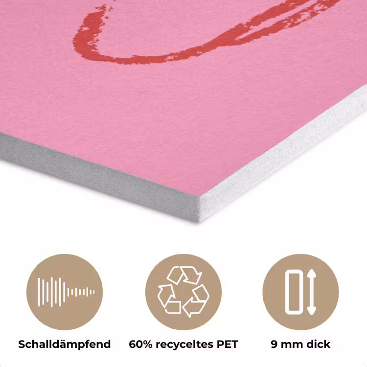 Thee - Roze - Valentijn - Tekst PET vilt klein -closeup_DE