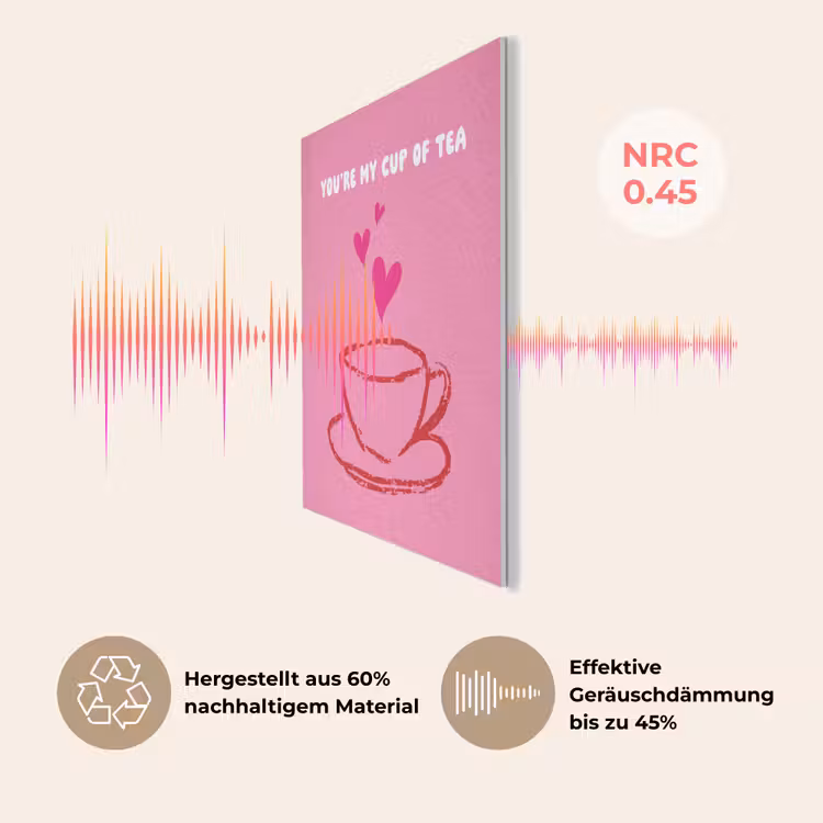 Thee - Roze - Valentijn - Tekst PET vilt klein -USP_DE