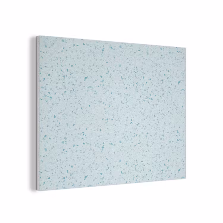 Terrazzo - Patroon - Kleurrijk - Baby Blauw PET vilt klein 837 -3d