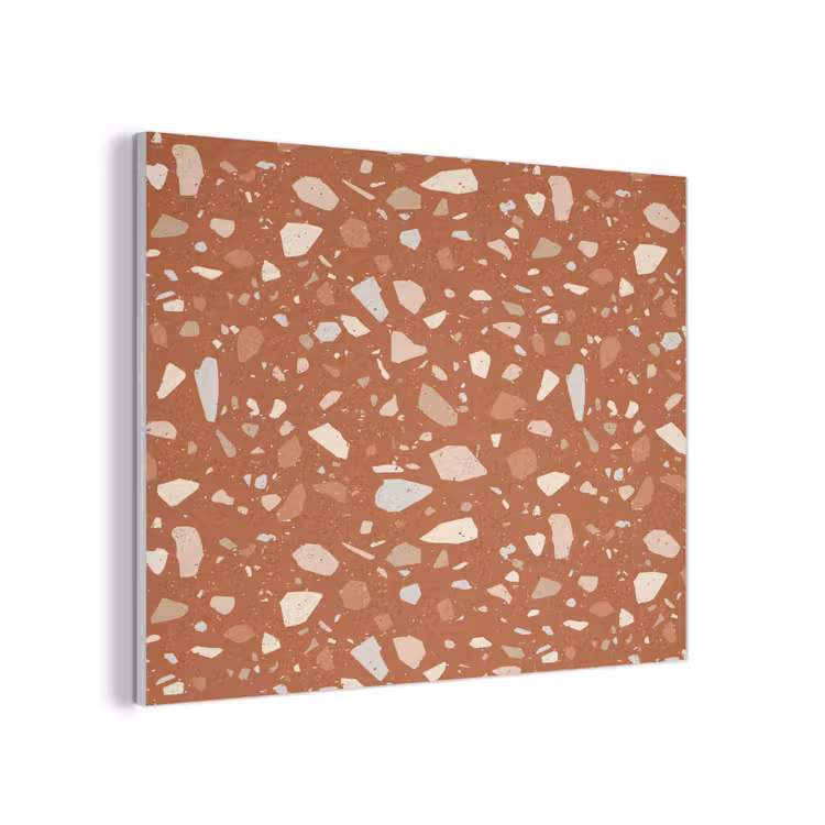 Terrazzo - Patroon - Klei PET vilt klein 837 -3d